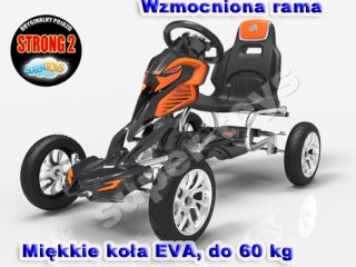 MEGA GOKART MIĘKKIE KOŁA EVA 5-12 lat, DO 60 KG/1504