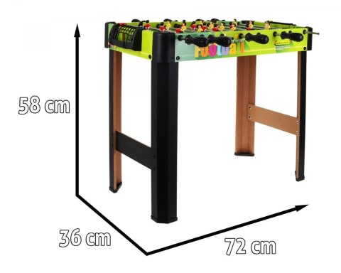 STÓŁ Piłkarski Piłkarzyki Kolorowy 71 x 36 x 58 cm