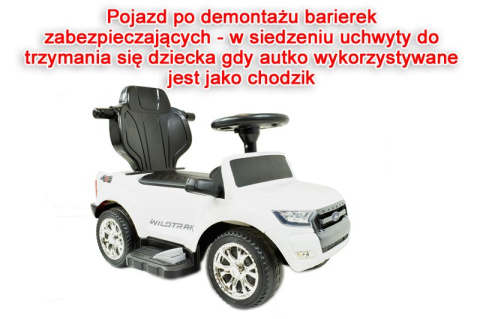 FORD RANGER LAKIEROWANY JEŹDZIK, PCHACZ, KARMIDEŁKO,POJAZD NA AKUMULATOR, MIĘKKIE KOŁA, MIĘKKIE SIEDZENIE