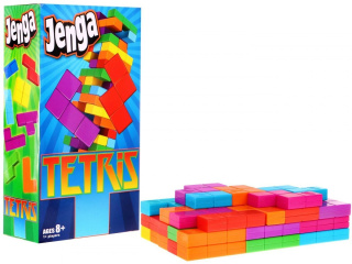 Gra Tetris Jenga 0146 JENGA TETRIS kolorowe klocki układanka (0146)