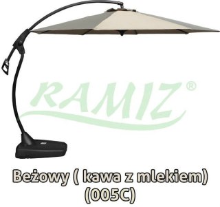 Ekskluzywny Parasol Ogrodowy 350cm Beż