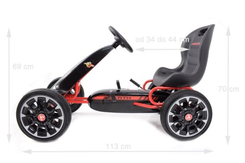 WIELKI LICENCJONOWANY GOKART FIAT ABARTH KOŁA EVA JAKOŚĆ /PB9388A