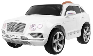 BENTLEY BENTAYGA - PILOT 2.4 GHZ MIĘKKIE SIEDZISKO KOŁA EVA - BIAŁY