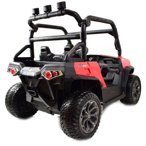 MEGA BUGGY UTV DLA 2 DZIECI, 4 SILNIKI, MIĘKKIE SIEDZENIE, MIĘKKIE KOŁA/7988-HIGH