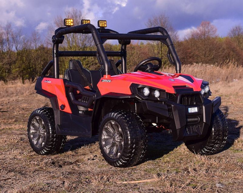 MEGA BUGGY UTV DLA 2 DZIECI, 4 SILNIKI, MIĘKKIE SIEDZENIE, MIĘKKIE KOŁA/7988-HIGH