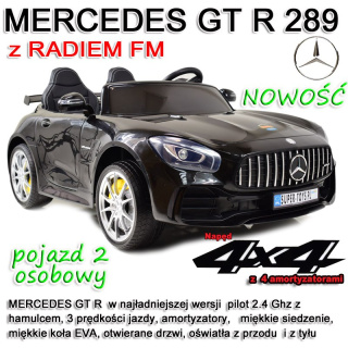 MERCEDES DWUOSOBOWY GT R 4x4, MIĘKKIE KOŁA EVA, MIĘKKIE SIEDZENIE FULL OPCJA/HL289