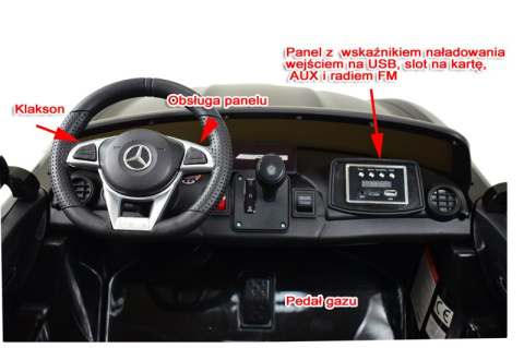 MERCEDES DWUOSOBOWY GT R 4x4, MIĘKKIE KOŁA EVA, MIĘKKIE SIEDZENIE FULL OPCJA/HL289