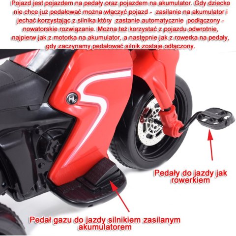 MOTOREK NA AKUMULATOR, ROWEREK I PCHACZ 3 W JEDNYM, NOWOŚĆ/HL108 MOTOR NA AKUMULATOR