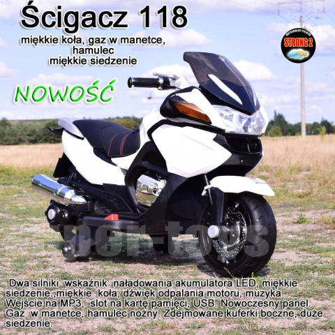 Motorek Ścigacz Czerwony