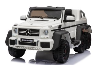 Auto na akumulator Mercedes G63 6x6 Biały