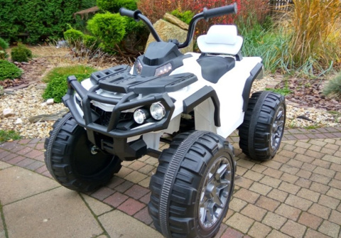 LARGE QUAD 2x45W SOFT SEAT, LARGE FOAM WHEELS + AMORTYZOTORY + SMART REMOTE CONTROL + USB FM RADIO MP3