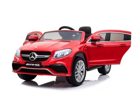 Pojazd Mercedes Benz GLE63 AMG Czerwony MERCEDES GLE63 auto na AKUMULATOR dla DZIECI