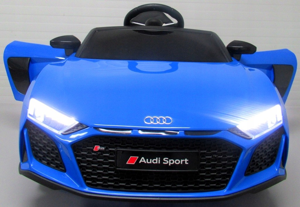 AUDI R8 Sport Auto na akumulator EVA SKÓRA PILOT Kolor Niebieski