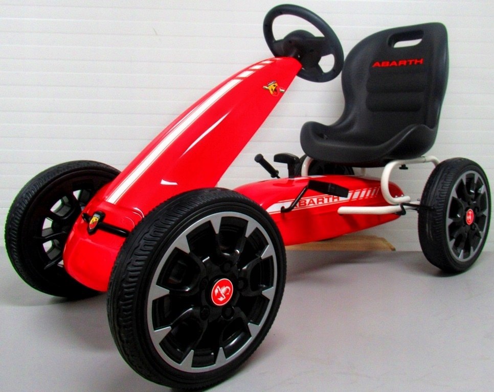 GOKART G6 ABARTH NA PEDAŁA PIANKOWE KOŁA EVA HAMULEC Szerokość pojazdu 54 cm