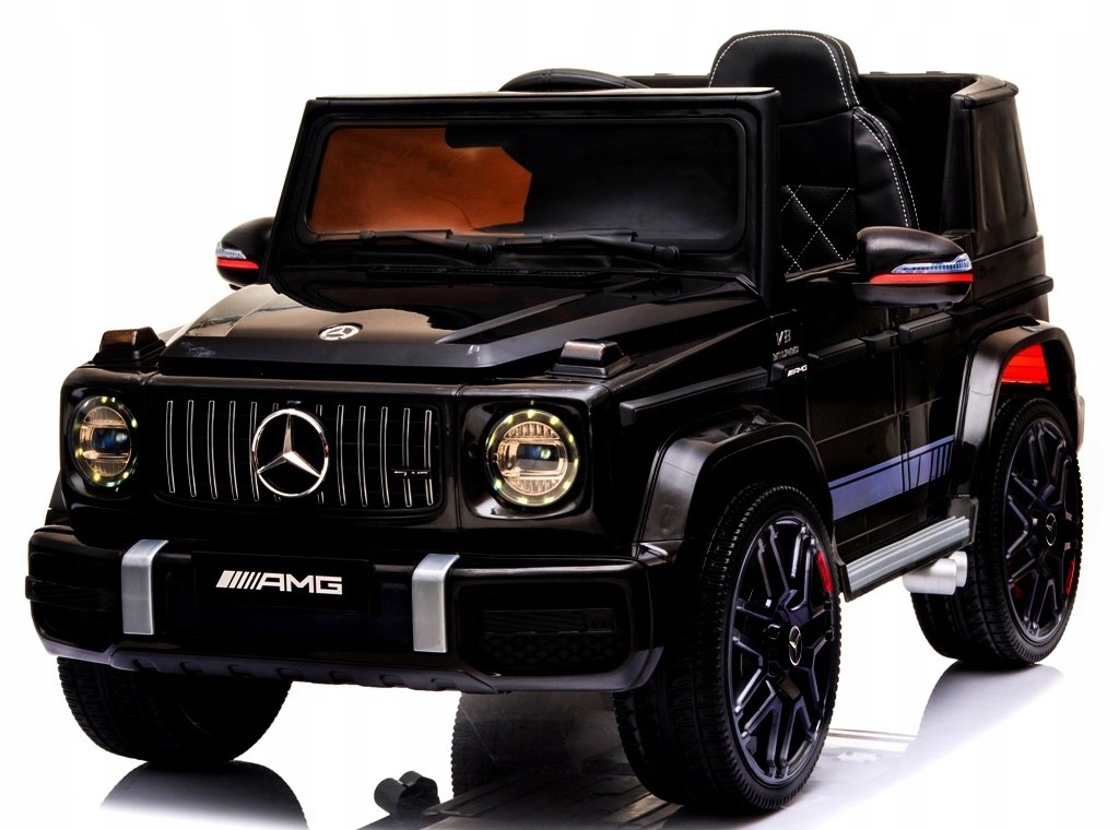 Mercedes G63 b Auto na akumulator EVA SKÓRA Pilot Kolor Czarny