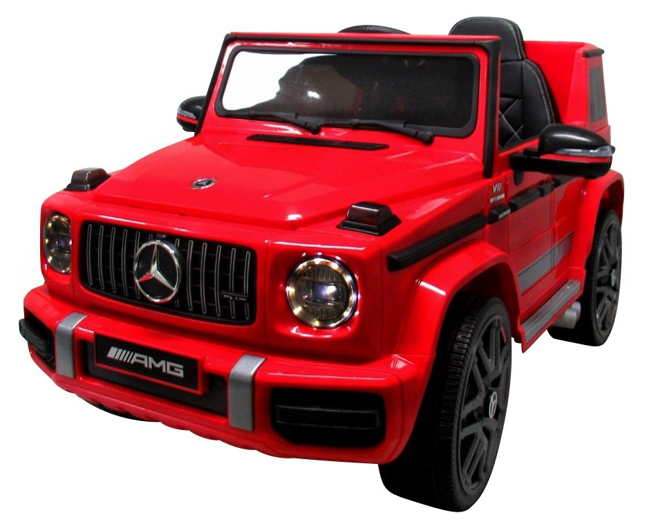 Mercedes G63 r Auto na akumulator EVA SKÓRA Pilot Kolor Czerwony