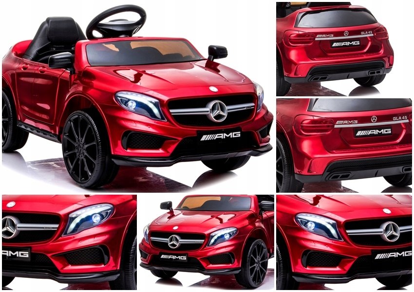 Mercedes GLA45 Lr Auto na akumulator EVA SKÓRA LAKIER Pilot Marka Mercedes