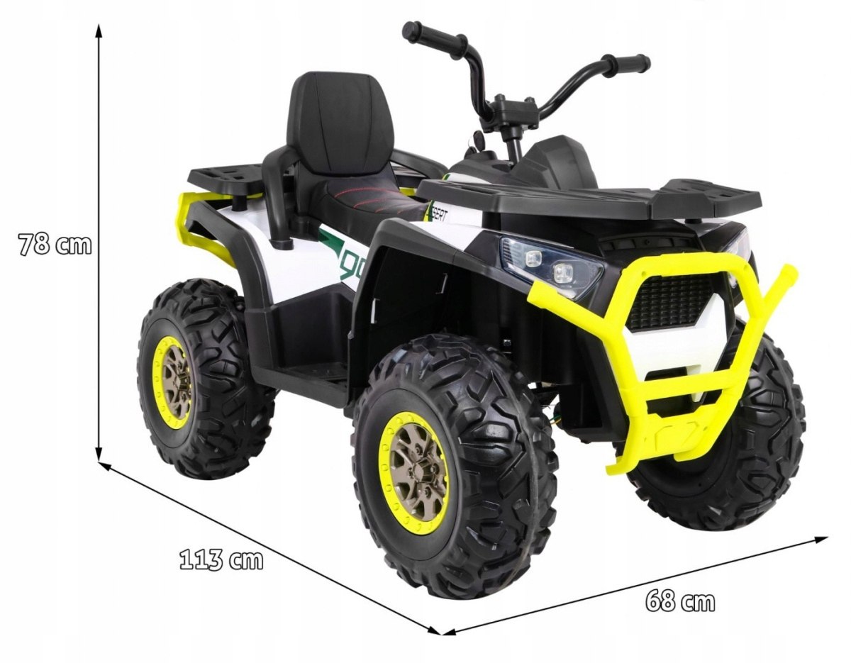 Quad na akumulator XMX607 ATV 4x4 180 Watt Pilot Biały EAN (GTIN) 5903864908039