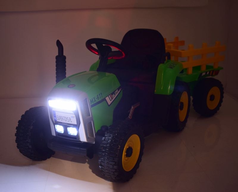 traktor na akumulator z przyczepą blow dla dziecka